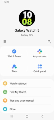 Galaxy Watch5 Plugin для Android — скриншот 3