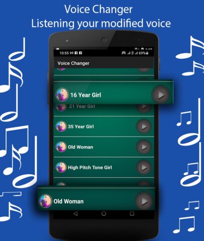Изменитель Голоса для Девочек для Android — скриншот 5