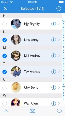 Group Text Free －Send SMS,iMessage,Email Message In Batches Fast для iOS — скриншот 2
