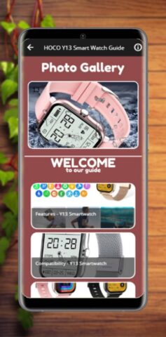 HOCO Y13 Smart Watch Guide для Android — скриншот 1