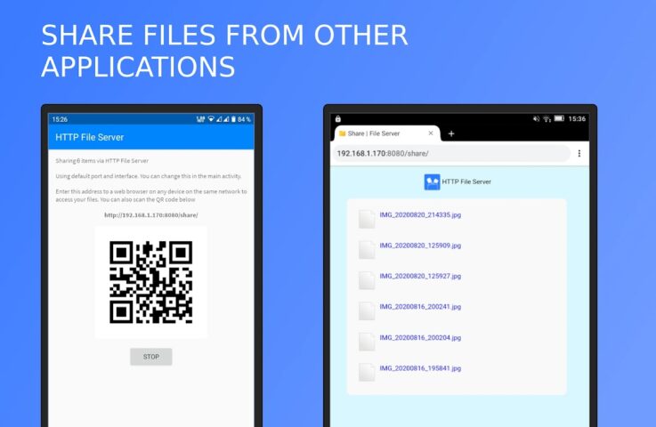 HTTP File Server (+WebDAV) для Android — скриншот 4