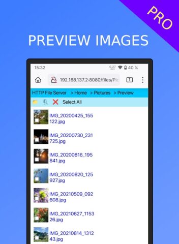 HTTP File Server (+WebDAV) для Android — скриншот 5