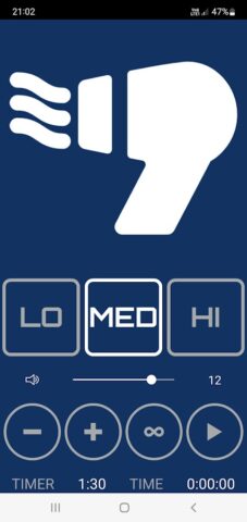 Звуки фена — белый шум для Android — скриншот 2