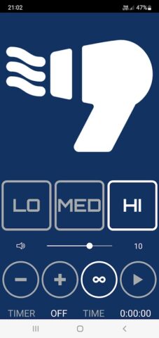 Звуки фена — белый шум для Android — скриншот 3