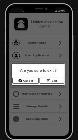 Hidden Apps Detector — GoClean для Android — скриншот 3