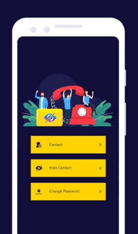 Hide contact — Hide phone numb для Android — скриншот 1