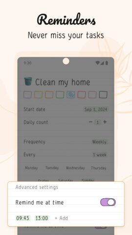 Hizo: Трекер привычек и задач для Android — скриншот 5