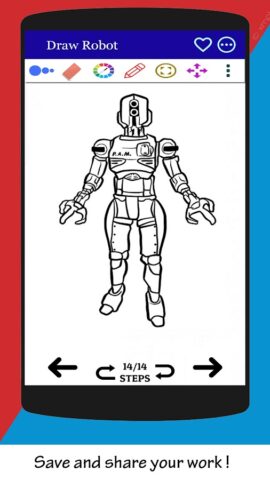 Как нарисовать робота для Android — скриншот 3