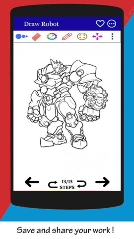Как нарисовать робота для Android — скриншот 4