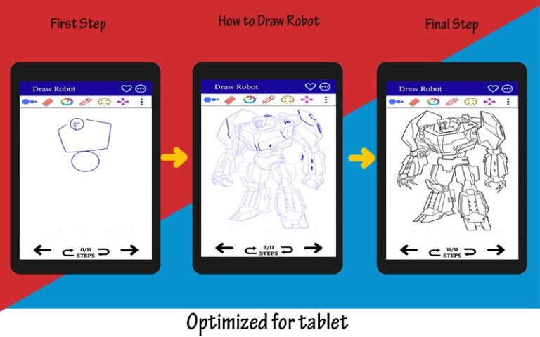 Как нарисовать робота для Android — скриншот 5