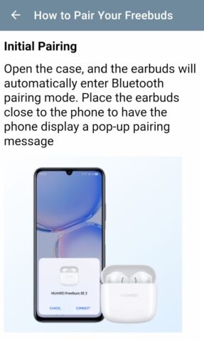 Huawei Freebuds SE 2 Guide для Android — скриншот 3