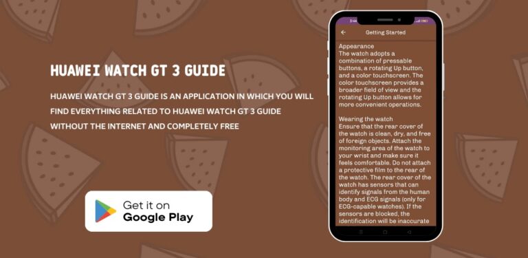 Huawei Watch GT 3 Guide для Android — скриншот 1