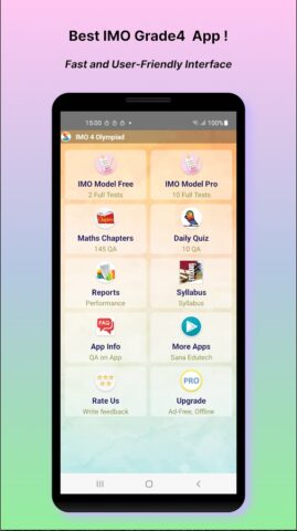 Математика 4 класс (IMO) для Android — скриншот 1