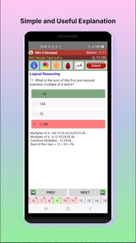 Математика 4 класс (IMO) для Android — скриншот 3