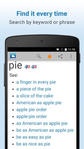 Idioms and Slang Dictionary для Android — скриншот 3