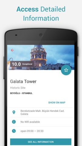 Istanbul Offline City Map для Android — скриншот 3