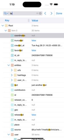 JSON Editor Mobile — скриншот 3