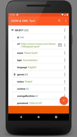 JSON & XML Tool — JSON Editor для Android — скриншот 2