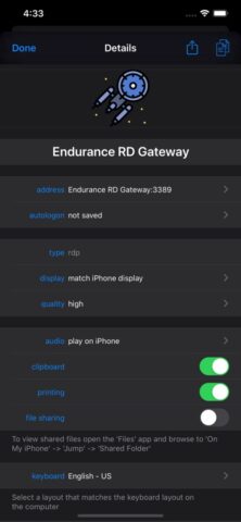 Jump Desktop (RDP, VNC, Fluid) — скриншот 4