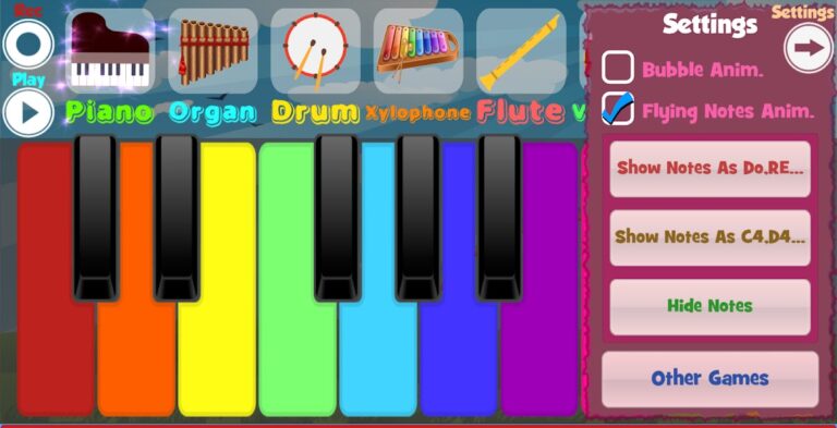 Kids Piano для Android — скриншот 2