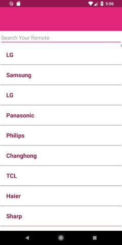 LG Universal Remote для Android — скриншот 1