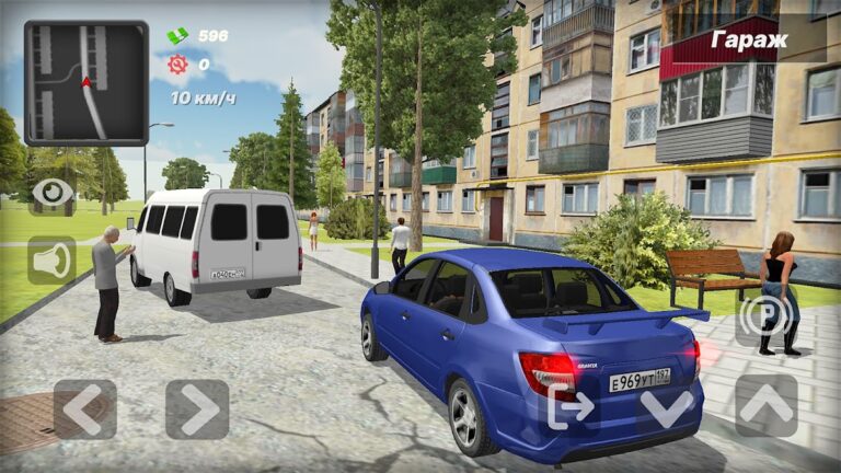 Лада Гранта. Игра про машины для Android — скриншот 1