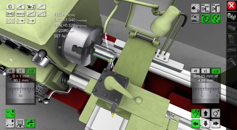 Токарный симулятор Lite для Android — скриншот 2