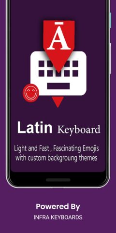Latin English Keyboard : Infra для Android — скриншот 1