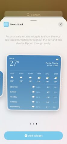 Launcher iOS Widgets для Android — скриншот 3
