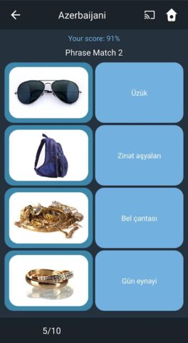 Учить азербайджанский на русск для Android — скриншот 5