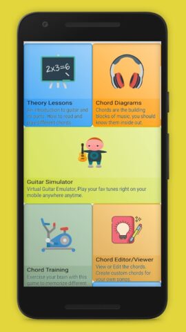 научиться играть на гитаре для Android — скриншот 1