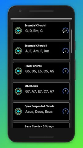 научиться играть на гитаре для Android — скриншот 4