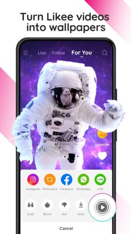 Likee Wallpaper для Android — скриншот 2