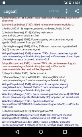 Logcat [NO ROOT] для Android — скриншот 1