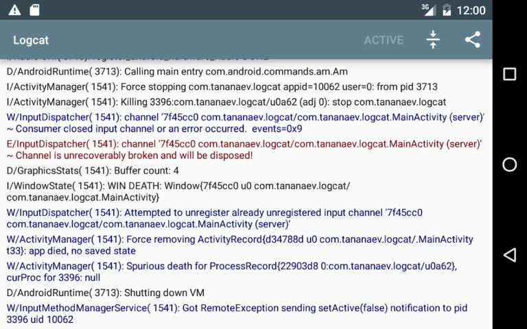 Logcat [NO ROOT] для Android — скриншот 3