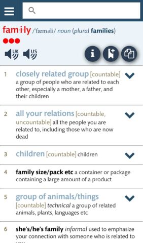 Longman Dictionary of English для Android — скриншот 4
