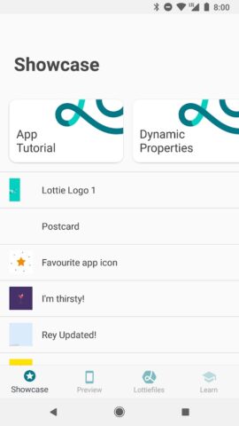Lottie для Android — скриншот 1