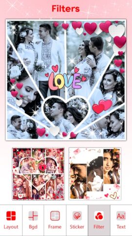 Коллаж Сердце — Рамки Любовь для Android — скриншот 5