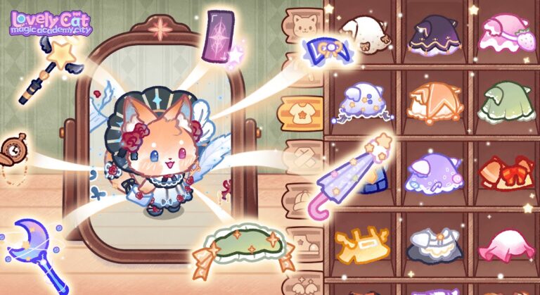 Lovely Cat: Magic Academy City для Android — скриншот 1