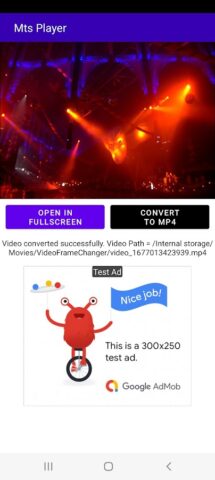MTS Video Player & Converter для Android — скриншот 5