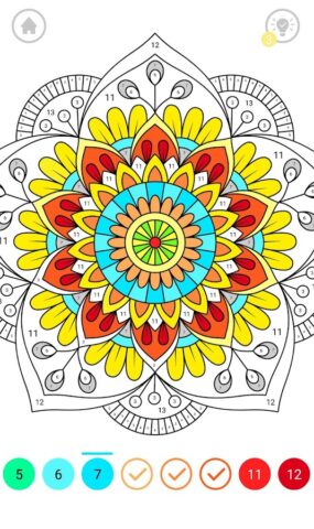Мандалы Раскраски Антистресс для Android — скриншот 2
