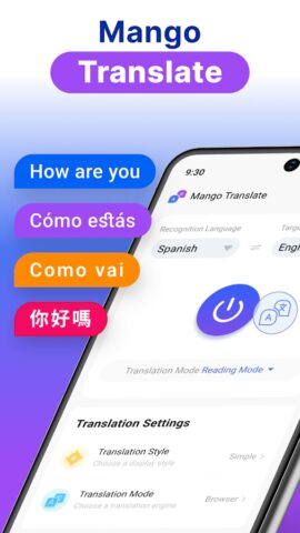 Mango Translate — Чат-перевод для Android — скриншот 1