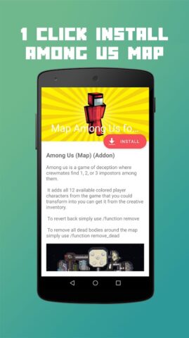 Map Among Us for MCPE для Android — скриншот 1