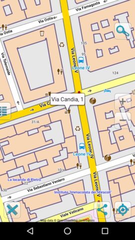 Карта Рим офлайн для Android — скриншот 5