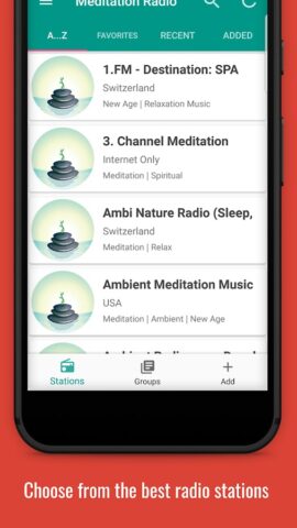 Meditation Radio для Android — скриншот 1