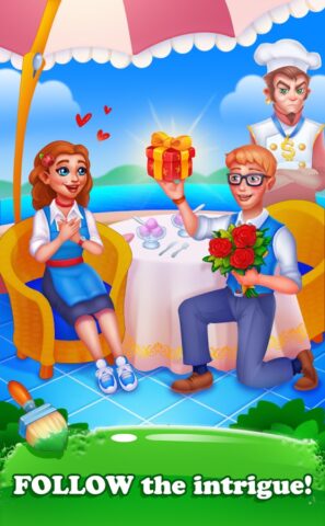 Кафе игра: соединяй и совмещай для Android — скриншот 4