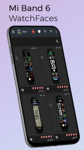 Mi Band 6 Циферблаты для Android — скриншот 1