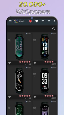 Mi Band 6 Циферблаты для Android — скриншот 3