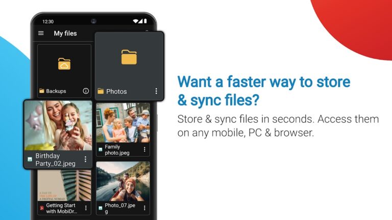 MobiDrive Cloud Storage & Sync для Android — скриншот 5