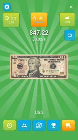 Money Clicker Game для Android — скриншот 2